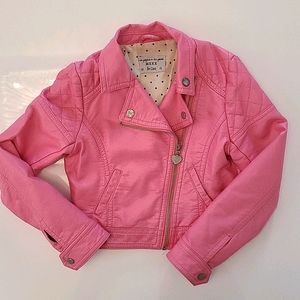 Kids D's vegan leather jacket